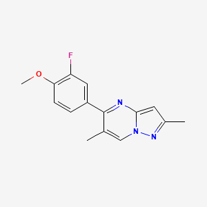 4-(2,6-Dimethylpyrazolo[1,5-a]pyrimidin-5-yl)-2-fluorophenyl methyl ether