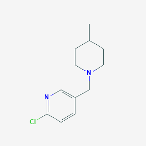 2-Chloro-5-[(4-methylpiperidin-1-yl)methyl]pyridine