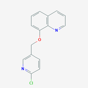 molecular formula C15H11ClN2O B3038423 8-[(6-氯吡啶-3-基)甲氧基]喹啉 CAS No. 861211-49-6