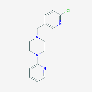 molecular formula C15H17ClN4 B3038425 1-[(6-Chloropyridin-3-YL)methyl]-4-(pyridin-2-YL)piperazine CAS No. 861211-54-3