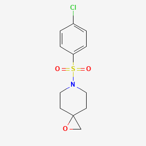 molecular formula C12H14ClNO3S B3038430 6-[(4-氯苯基)磺酰基]-1-氧杂-6-氮杂螺[2.5]辛烷 CAS No. 861212-71-7