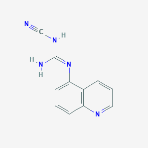 molecular formula C11H9N5 B3038433 (E)-2-氰基-1-(喹啉-5-基)胍 CAS No. 861393-75-1