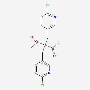 molecular formula C17H16Cl2N2O2 B3038454 3,3-Bis[(6-chloro-3-pyridinyl)methyl]-2,4-pentanedione CAS No. 865658-84-0