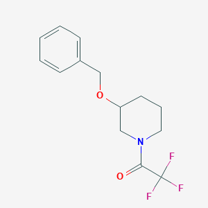 1-[3-(Benzyloxy)piperidino]-2,2,2-trifluoro-1-ethanone
