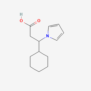 3-cyclohexyl-3-(1H-pyrrol-1-yl)propanoic acid