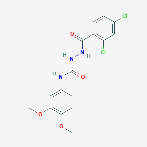 2-(2,4-dichlorobenzoyl)-N-(3,4-dimethoxyphenyl)-1-hydrazinecarboxamide