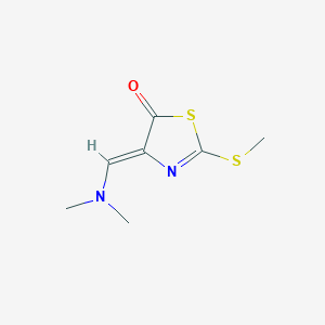 (4Z)-4-(dimethylaminomethylidene)-2-methylsulfanyl-1,3-thiazol-5-one