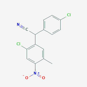 2-(2-Chloro-5-methyl-4-nitrophenyl)-2-(4-chlorophenyl)acetonitrile