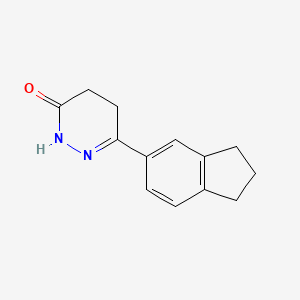 6-(2,3-dihydro-1H-inden-5-yl)-2,3,4,5-tetrahydropyridazin-3-one