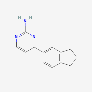 4-(2,3-dihydro-1H-inden-5-yl)pyrimidin-2-amine