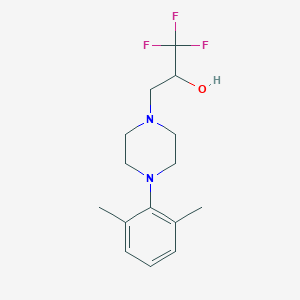 molecular formula C15H21F3N2O B3038533 3-[4-(2,6-Dimethylphenyl)piperazino]-1,1,1-trifluoro-2-propanol CAS No. 866135-05-9