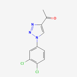 molecular formula C10H7Cl2N3O B3038537 1-[1-(3,4-dichlorophenyl)-1H-1,2,3-triazol-4-yl]-1-ethanone CAS No. 866135-79-7