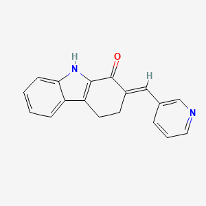 molecular formula C18H14N2O B3038549 2-[(E)-3-pyridinylmethylidene]-2,3,4,9-tetrahydro-1H-carbazol-1-one CAS No. 866138-46-7