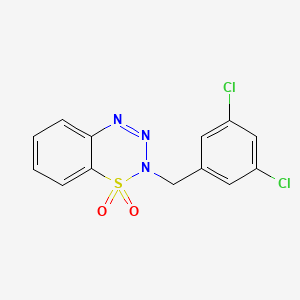 2-(3,5-dichlorobenzyl)-1lambda~6~,2,3,4-benzothiatriazine-1,1(2H)-dione