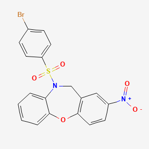 5-(4-bromophenyl)sulfonyl-8-nitro-6H-benzo[b][1,4]benzoxazepine