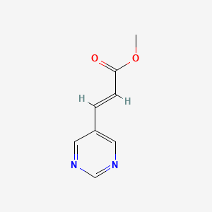 molecular formula C8H8N2O2 B3038585 (E)-methyl 3-(pyrimidin-5-yl)acrylate CAS No. 866621-24-1