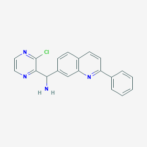 molecular formula C20H15ClN4 B3038588 (3-Chloropyrazin-2-yl)(2-phenylquinolin-7-yl)methanamine CAS No. 867162-37-6
