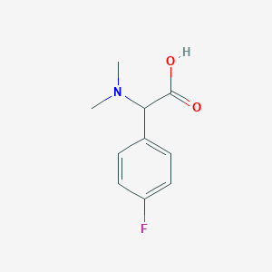 molecular formula C10H12FNO2 B3038592 2-(二甲氨基)-2-(4-氟苯基)乙酸 CAS No. 868151-37-5