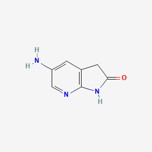 molecular formula C7H7N3O B3038600 5-amino-1H-pyrrolo[2,3-b]pyridin-2(3H)-one CAS No. 869371-00-6