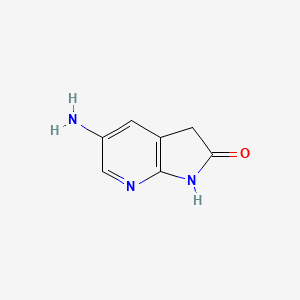 molecular formula C7H7N3O B3038600 5-氨基-1H-吡咯并[2,3-b]吡啶-2(3H)-酮 CAS No. 869371-00-6