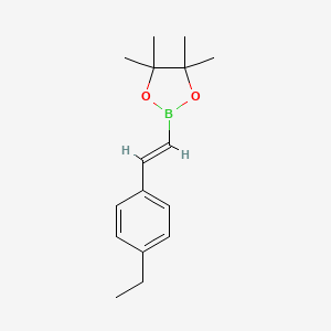 molecular formula C16H23BO2 B3038606 (E)-2-(4-乙烯基苯基)-4,4,5,5-四甲基-1,3,2-二氧杂硼环己烷 CAS No. 870717-91-2