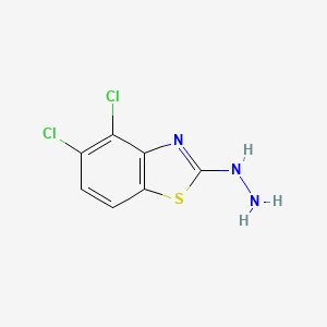 molecular formula C7H5Cl2N3S B3038614 4,5-二氯-2-肼基-1,3-苯并噻唑 CAS No. 872696-05-4