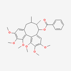 molecular formula C31H36O8 B3038621 Schizanrin L CAS No. 874472-16-9