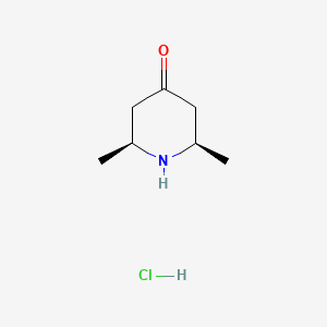 molecular formula C7H14ClNO B3038638 顺式-2,6-二甲基哌啶-4-酮盐酸盐 CAS No. 879007-42-8