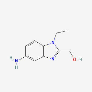 molecular formula C10H13N3O B3038639 (5-Amino-1-ethyl-1H-benzoimidazol-2-yl)-methanol CAS No. 879037-99-7