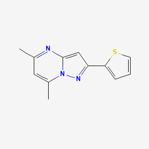 5,7-Dimethyl-2-thiophen-2-ylpyrazolo[1,5-a]pyrimidine