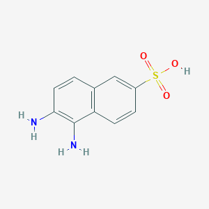 molecular formula C10H10N2O3S B3038647 5,6-Diaminonaphthalene-2-sulfonic acid CAS No. 88246-86-0