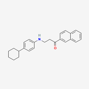 3-(4-Cyclohexylanilino)-1-(2-naphthyl)-1-propanone
