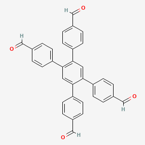 molecular formula C34H22O4 B3038667 4-[2,4,5-Tris(4-formylphenyl)phenyl]benzaldehyde CAS No. 883835-33-4