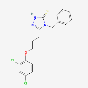 B3038671 4-benzyl-5-[3-(2,4-dichlorophenoxy)propyl]-4H-1,2,4-triazole-3-thiol CAS No. 885267-51-6