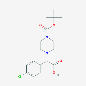 molecular formula C17H23ClN2O4 B3038674 2-(4-Boc-piperazinyl)-2-(4-chloro-phenyl)acetic acid CAS No. 885273-01-8