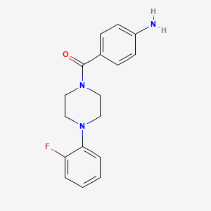 molecular formula C17H18FN3O B3038680 (4-氨基苯基)[4-(2-氟苯基)哌嗪基]甲苯酮 CAS No. 885949-71-3