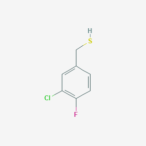molecular formula C7H6ClFS B3038697 3-Chloro-4-fluorobenzyl mercaptan CAS No. 886498-16-4