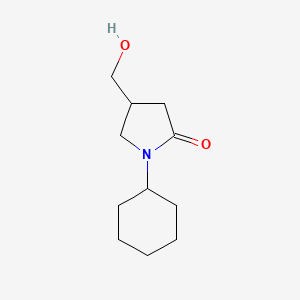 molecular formula C11H19NO2 B3038703 1-环己基-4-(羟甲基)吡咯烷-2-酮 CAS No. 886615-26-5