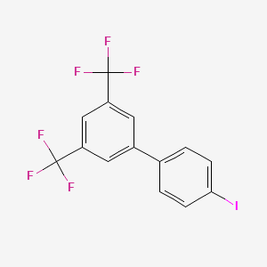 molecular formula C14H7F6I B3038705 4-[3,5-双(三氟甲基)苯基]碘苯 CAS No. 886762-46-5