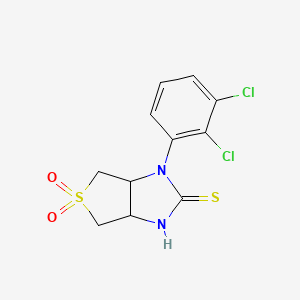 1-(2,3-dichlorophenyl)-2-mercapto-3a,4,6,6a-tetrahydro-1H-thieno[3,4-d]imidazole 5,5-dioxide