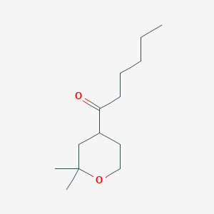 1-(2,2-dimethyltetrahydro-2H-pyran-4-yl)hexan-1-one