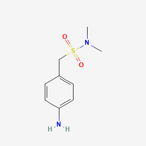 molecular formula C9H14N2O2S B3038719 1-(4-aminophenyl)-N,N-dimethylmethanesulfonamide CAS No. 88918-88-1