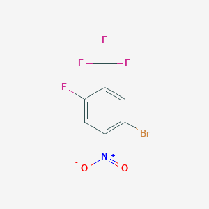 molecular formula C7H2BrF4NO2 B3038721 1-Bromo-4-fluoro-2-nitro-5-(trifluoromethyl)benzene CAS No. 889459-13-6