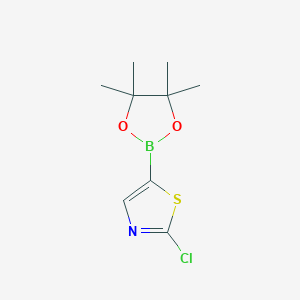 molecular formula C9H13BClNO2S B3038722 2-Chloro-5-(4,4,5,5-tetramethyl-1,3,2-dioxaborolan-2-YL)thiazole CAS No. 889672-72-4