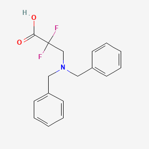 3-(Dibenzylamino)-2,2-difluoropropanoic acid