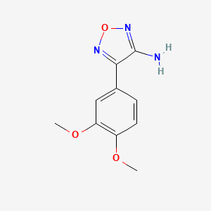 molecular formula C10H11N3O3 B3038737 4-(3,4-Dimethoxyphenyl)-1,2,5-oxadiazol-3-amine CAS No. 893725-40-1