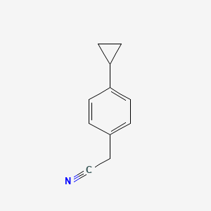 B3038739 (4-Cyclopropylphenyl)acetonitrile CAS No. 893738-65-3