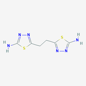 molecular formula C6H8N6S2 B3038744 5-[2-(5-Amino-1,3,4-thiadiazol-2-yl)ethyl]-1,3,4-thiadiazol-2-amine CAS No. 89533-60-8