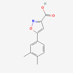 molecular formula C12H11NO3 B3038756 5-(3,4-二甲苯基)异恶唑-3-羧酸 CAS No. 898470-64-9
