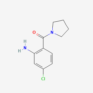 molecular formula C11H13ClN2O B3038757 5-氯-2-(吡咯烷-1-羰基)苯胺 CAS No. 898541-51-0